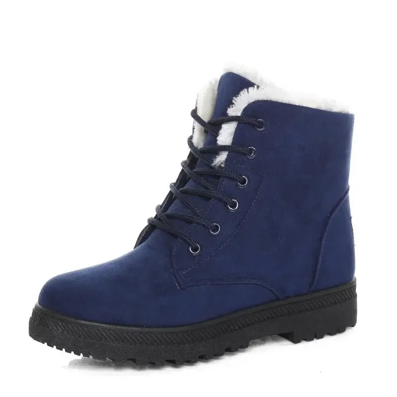 Women Winter Boots Ladies Snow Boots Lace Up