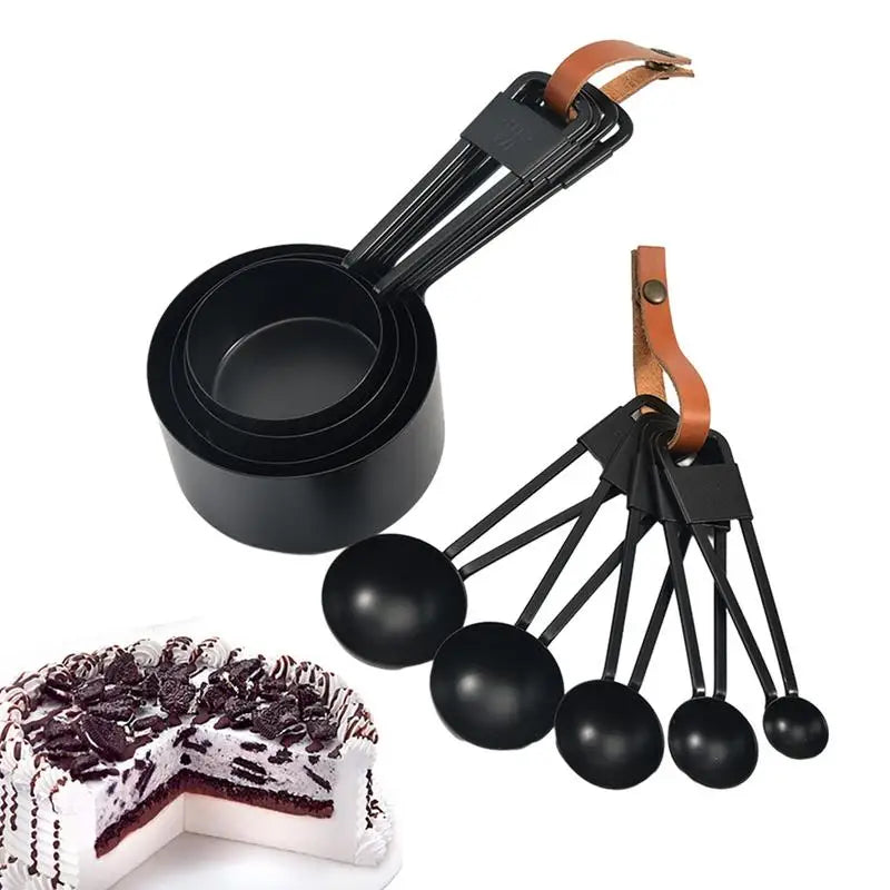 Stackable Measuring Cups And Spoons 9pcs Liquid Food