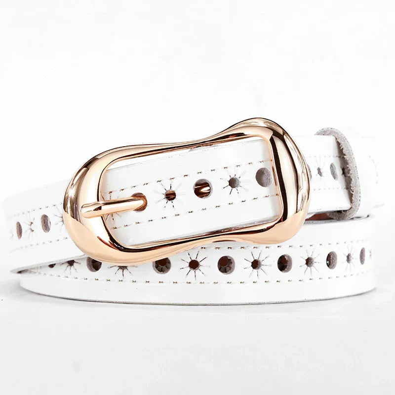 Women Belts Long Cow Genuine Leather Good Quality