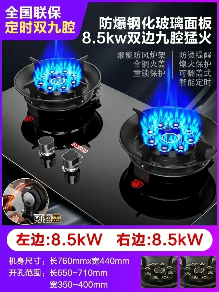 8.5KW Dual Household Embedded Natural Liquefied Timing Fierce