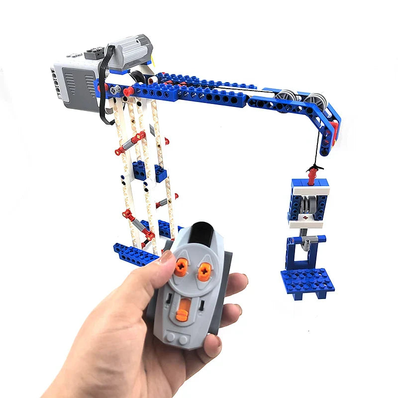 Technical RC APP Programmable Motor Crane Lift Robot