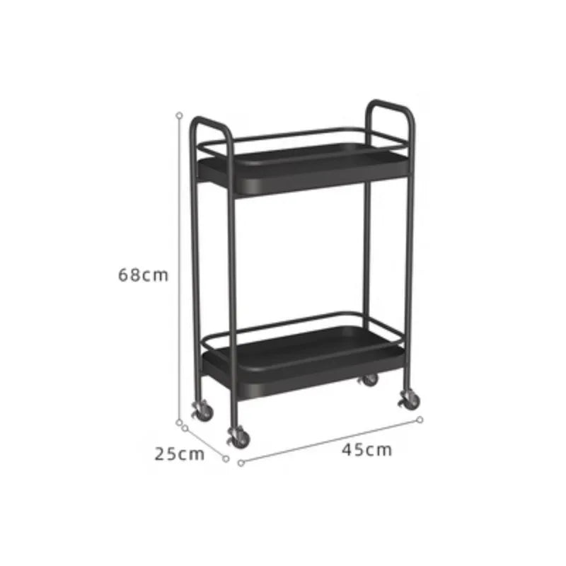 Rolling Cart Organizer Trolley Kitchen Shopping Beach Basket