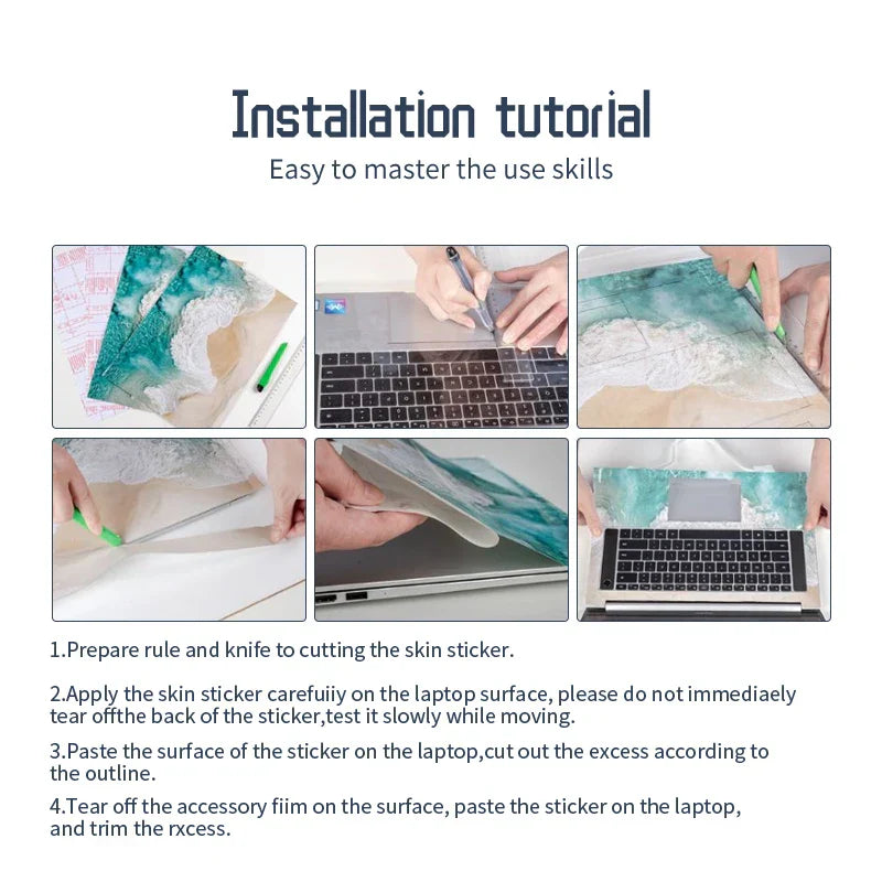 DIY Universal Laptop Stickers Skins Vinyl Creative Skin