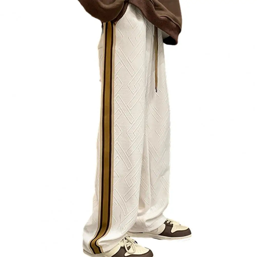 Men Pants Hip Hop Loose Wide Leg Elastic