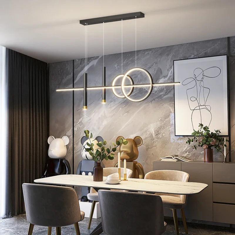 Restaurant Lights Nordic Chandeliers Light Luxury Minimalist Dining