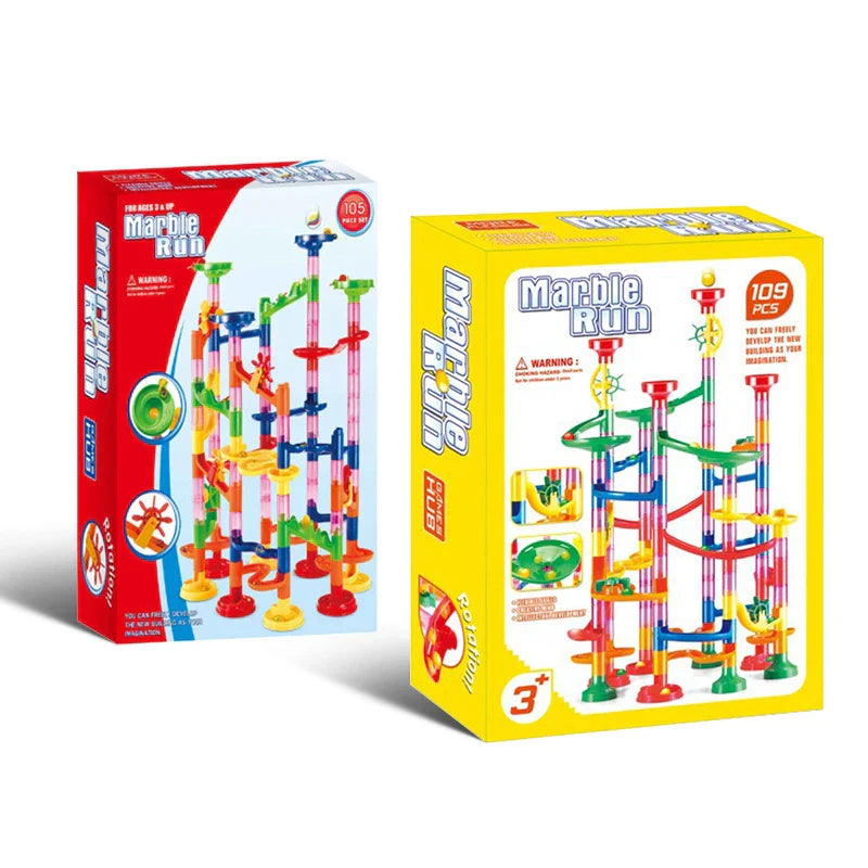 Marble Run Race Track Building Blocks Kids 3D