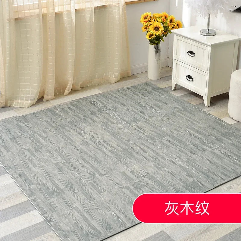 Wooden Interlocking Exercise Tiles Crawling Carpet And Rug
