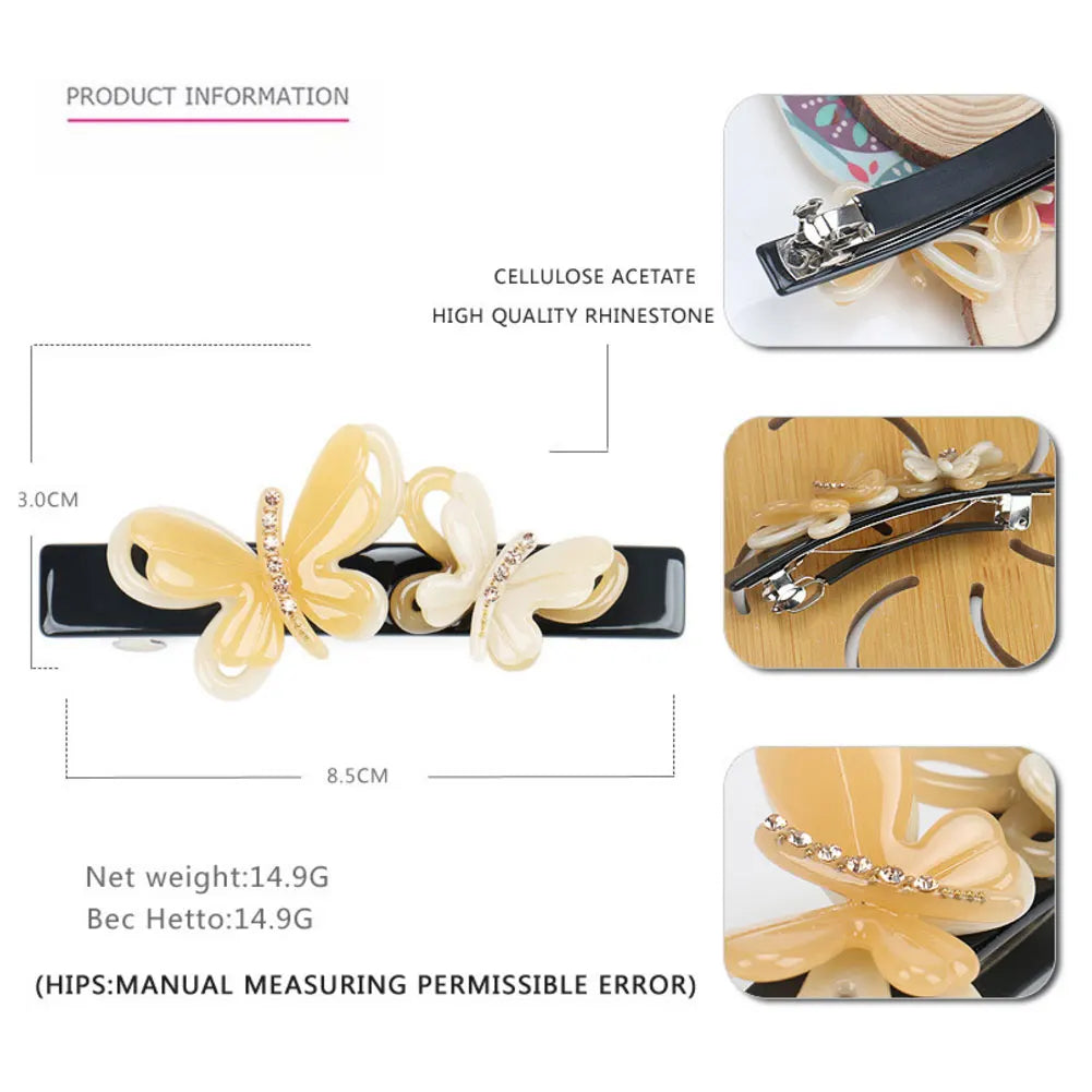 Trendy Butterfly Hair Clip Barrettes for Women Girls
