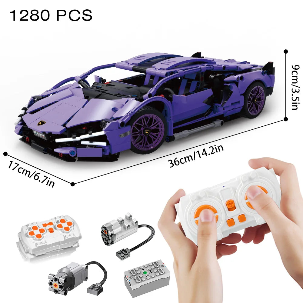 Riceblock Technical 1:14 Racing Sport Car Model Building
