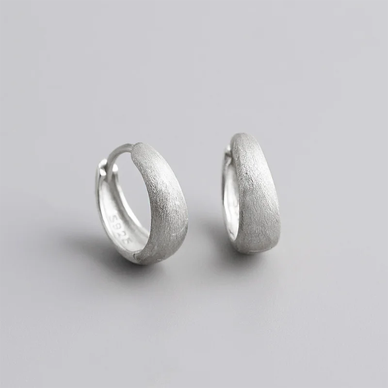 WANTME 925 Sterling Silver Premium Matte Minimalism Unisex