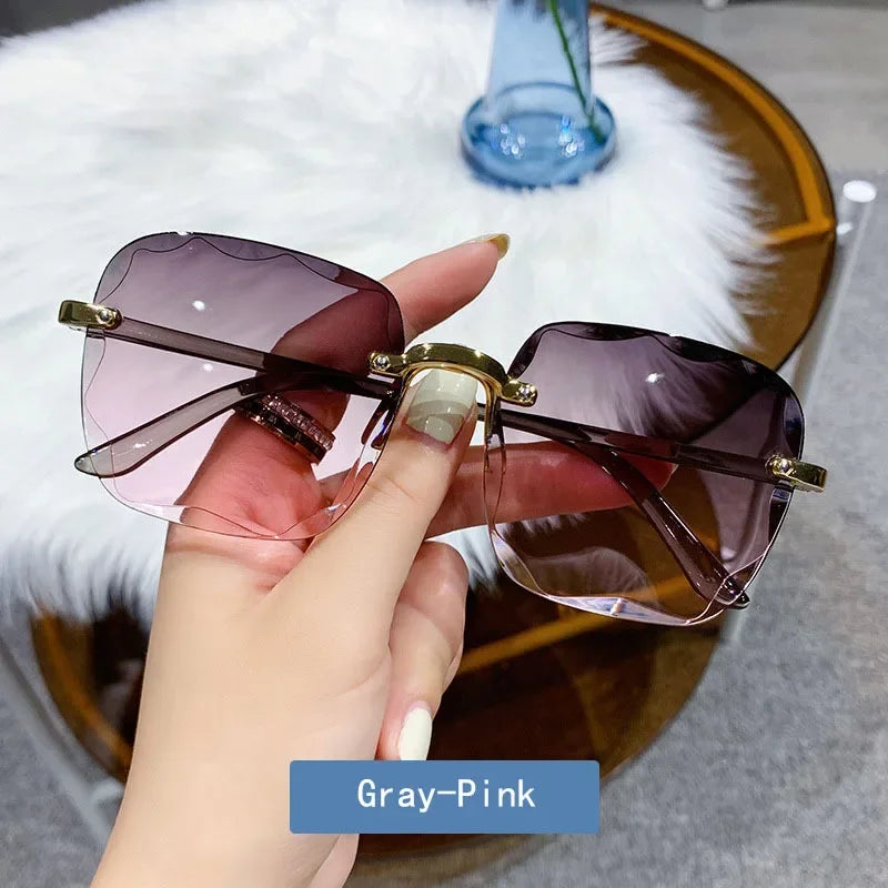 2024 New Frameless Cut Edge Sunglasses Fashion Summer