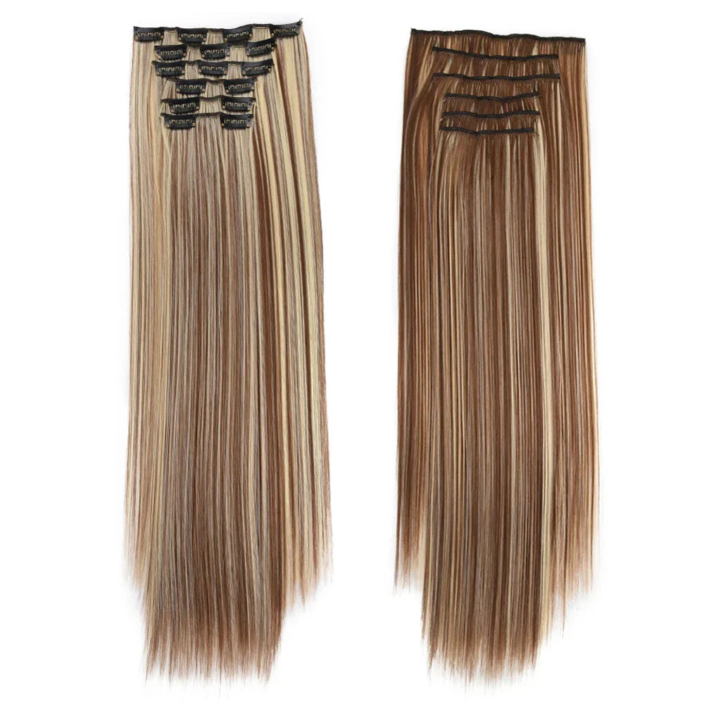 Synthetic Clip in Hair Extensions 6 Pcs/Set 16