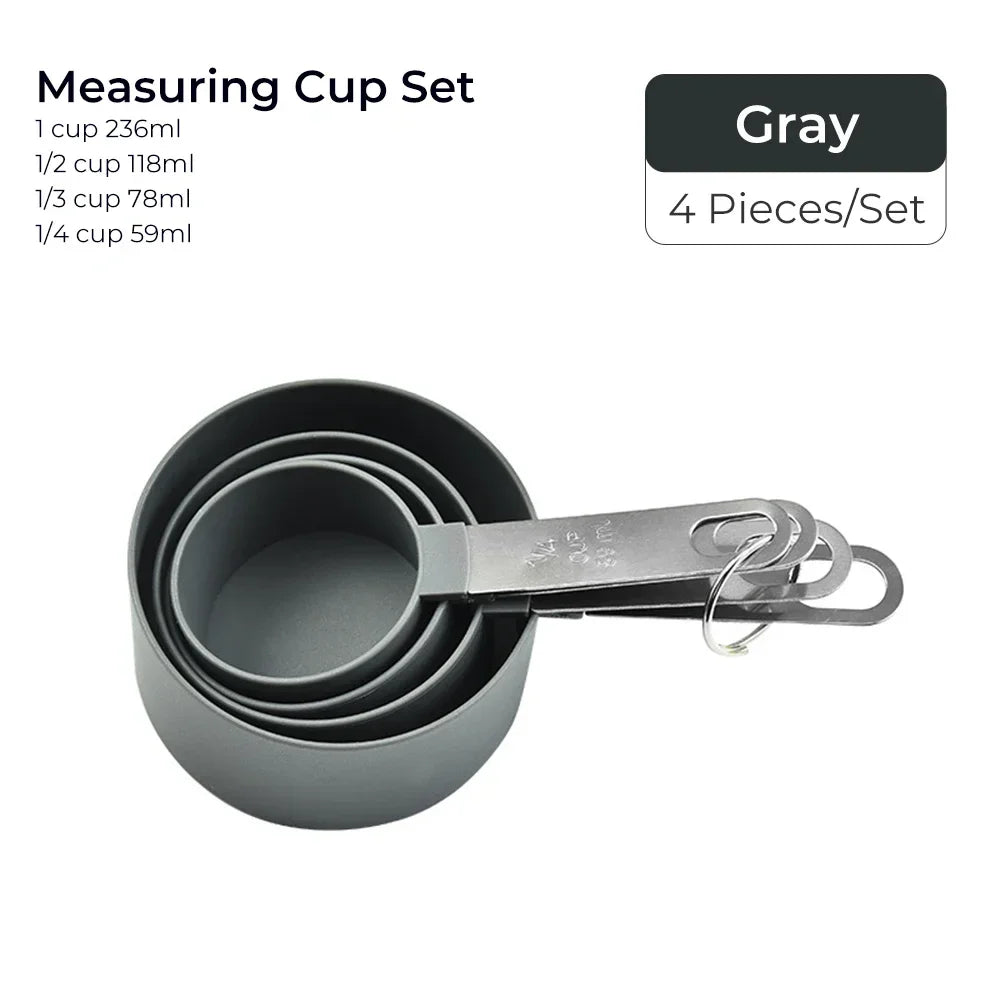 4pcs Baking Tools Kitchen Measuring Spoon Set Stainless