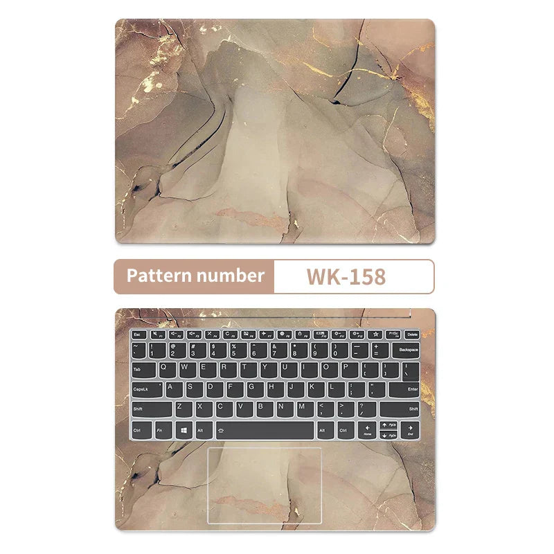 DIY Marble Cover Laptop Skins Vinyl Stickers 13"14"15.6"17.3"PVC