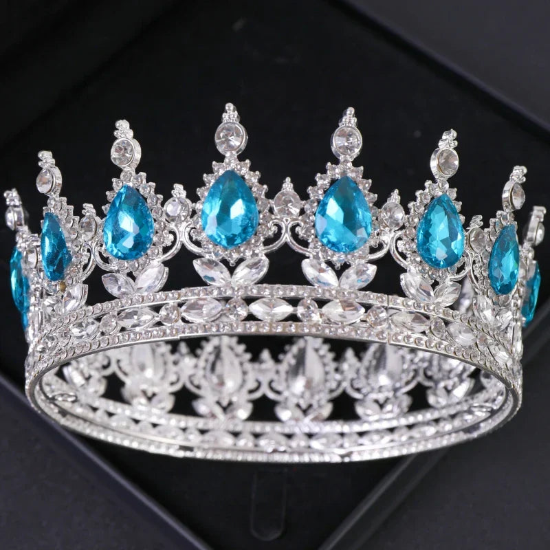 Baroque Crystal Tiaras And Crowns Rhinestone Prom Diadem