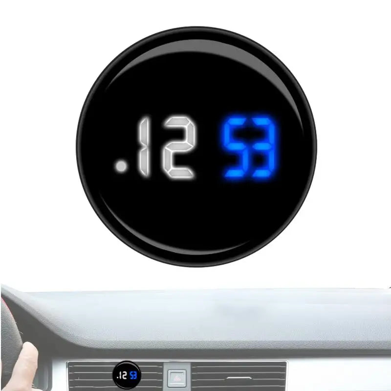 car Dashboard Clock universal Stick On Dashboard Clock Waterproof Mini Electronic Touch Control Clocks Car Interior Accessories