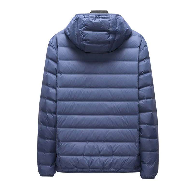 Anti-splashing Lightweight Puffer Jacket 90% White Duck Down