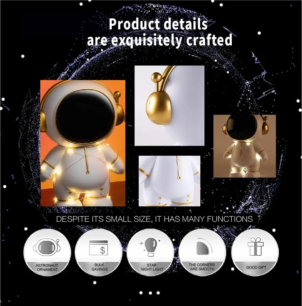Money Box Astronaut Children Gift Creative DIY Light