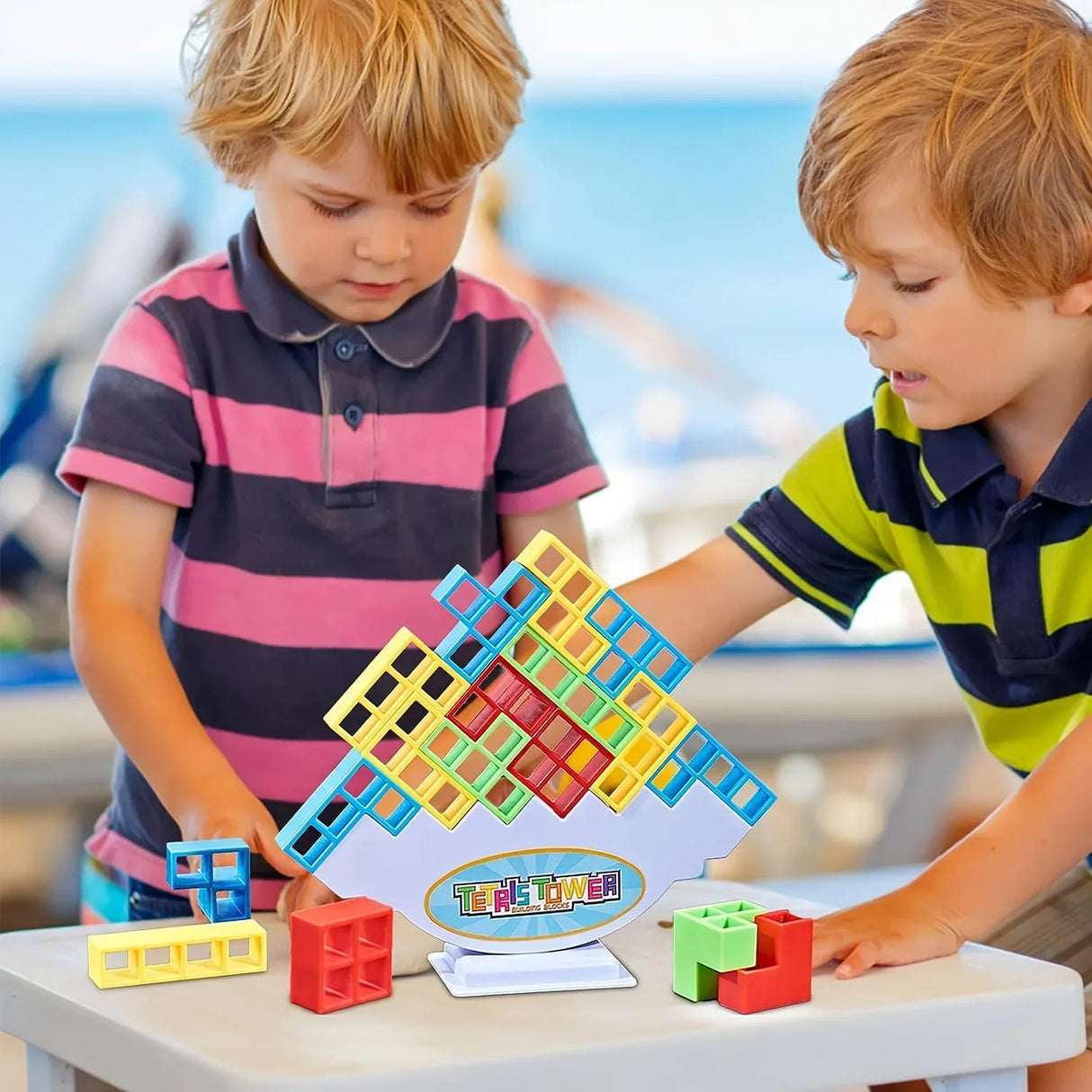 3D Tetra Tower Balance Stacking Toys Building Blocks