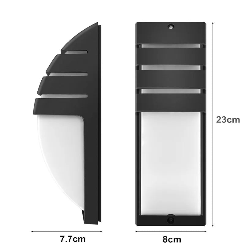 12W Waterproof LED Porch Lights Outdoor Wall Lamp
