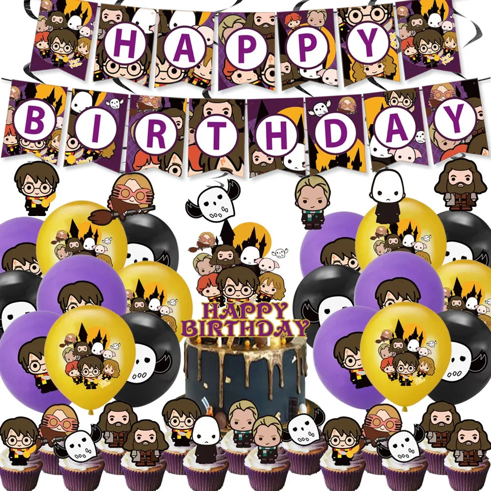 Academy Magic Harries Birthday Party Decorations Disposable Tableware
