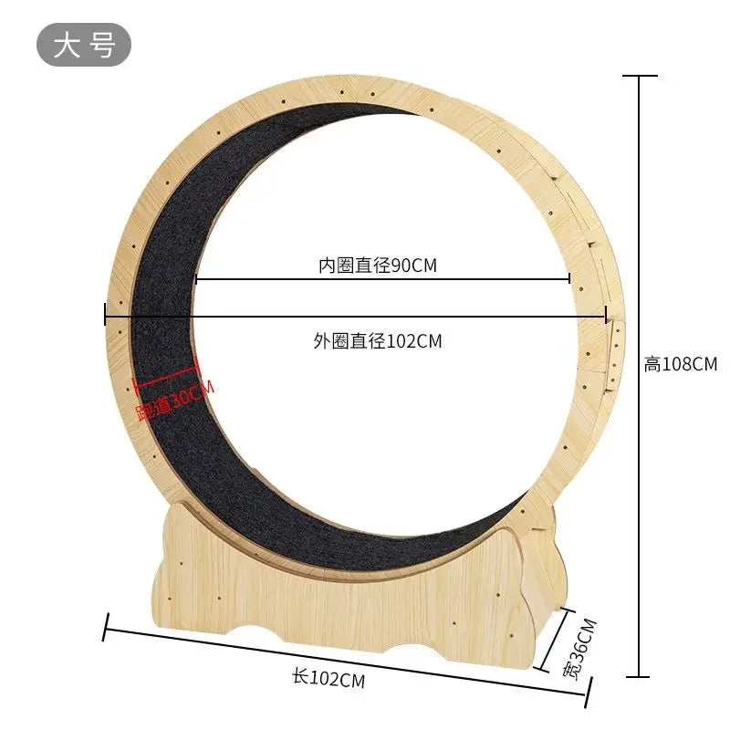 Interactive Cat Running Wheel for Indoor Exercise and