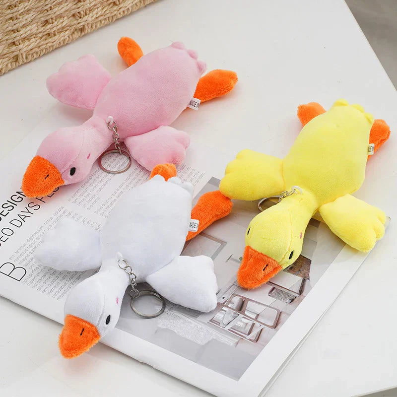 Duck Keychain Plush Keychain Goose Keychain Big Goose