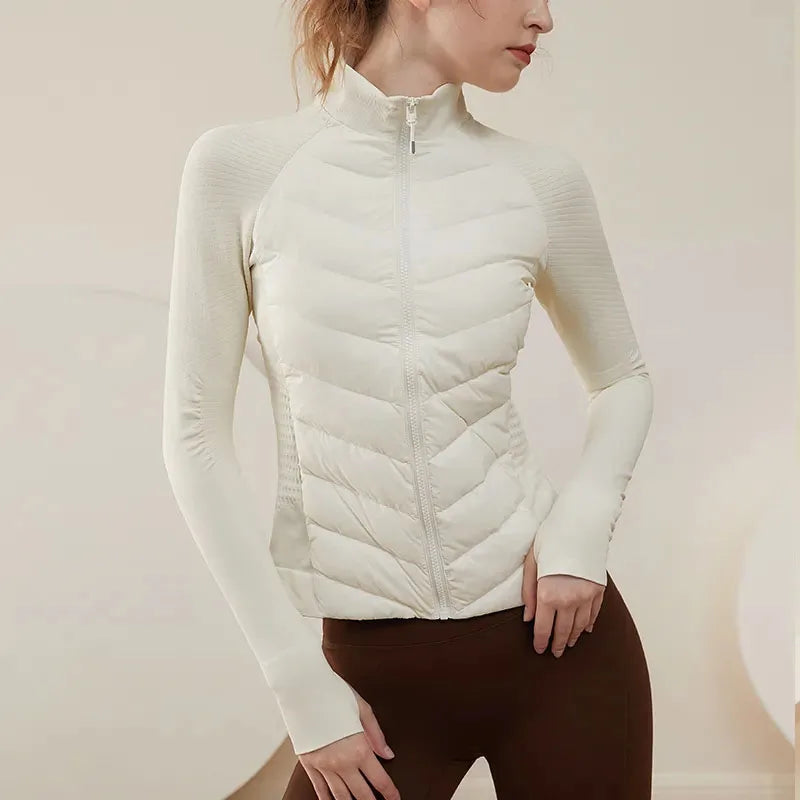 Lucyever Lightweight Sports Down Cotton Coat Women Elegant