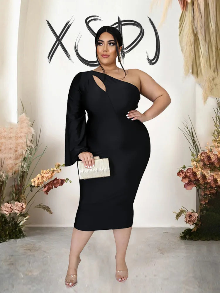 Sexy Dress Women Plus Size Party Elegant One