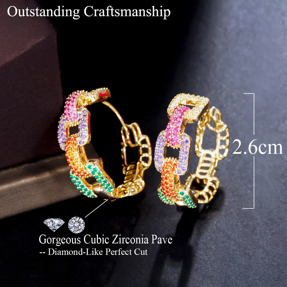 CWWZircons New Trendy Colorful Micro Pave CZ Stones