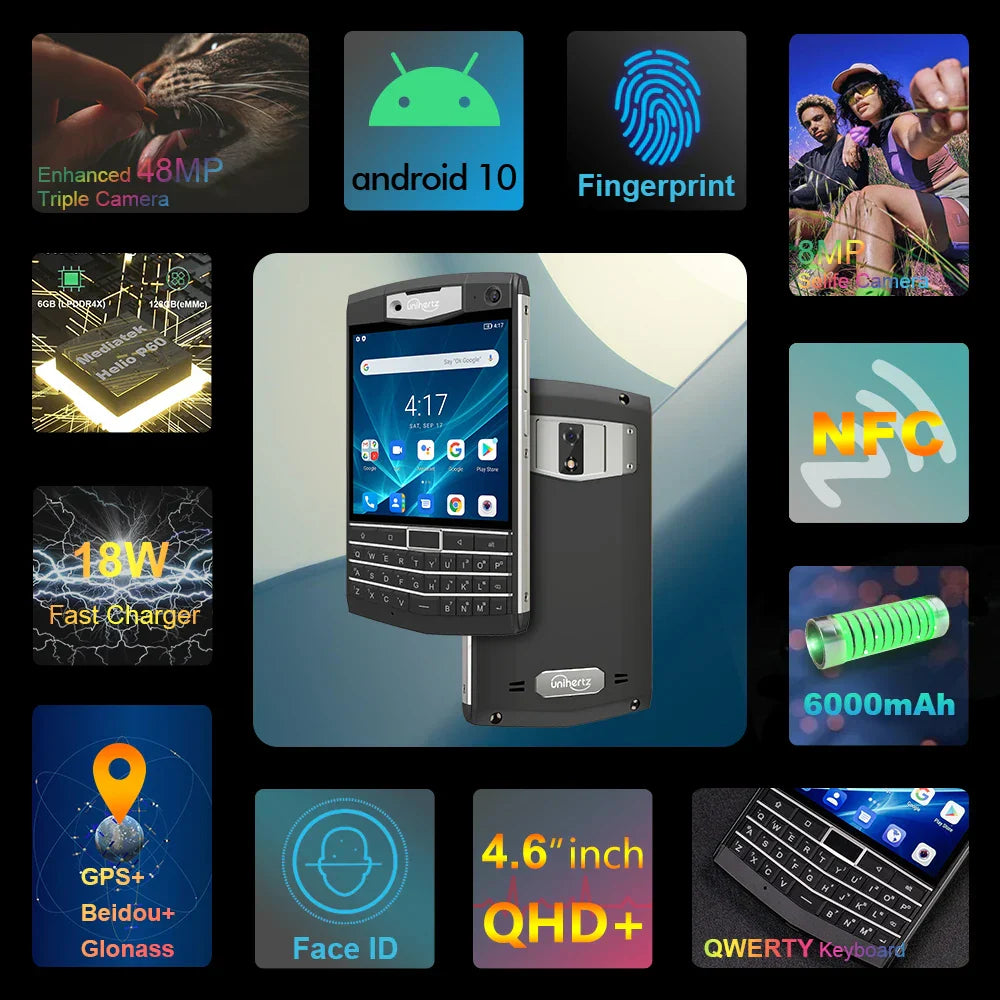 Unihertz Titan Rugged Smartphone 4G 6GB 128GB Android