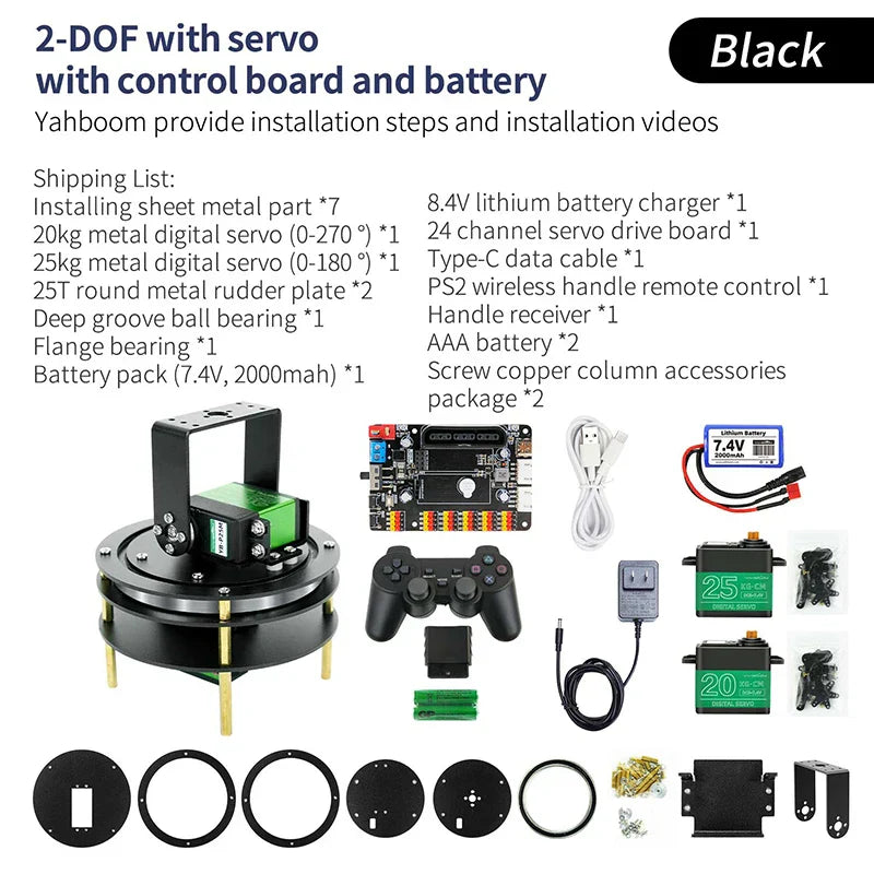 2DOF Electric Rotatable Rotary Robot Arm Base Platform