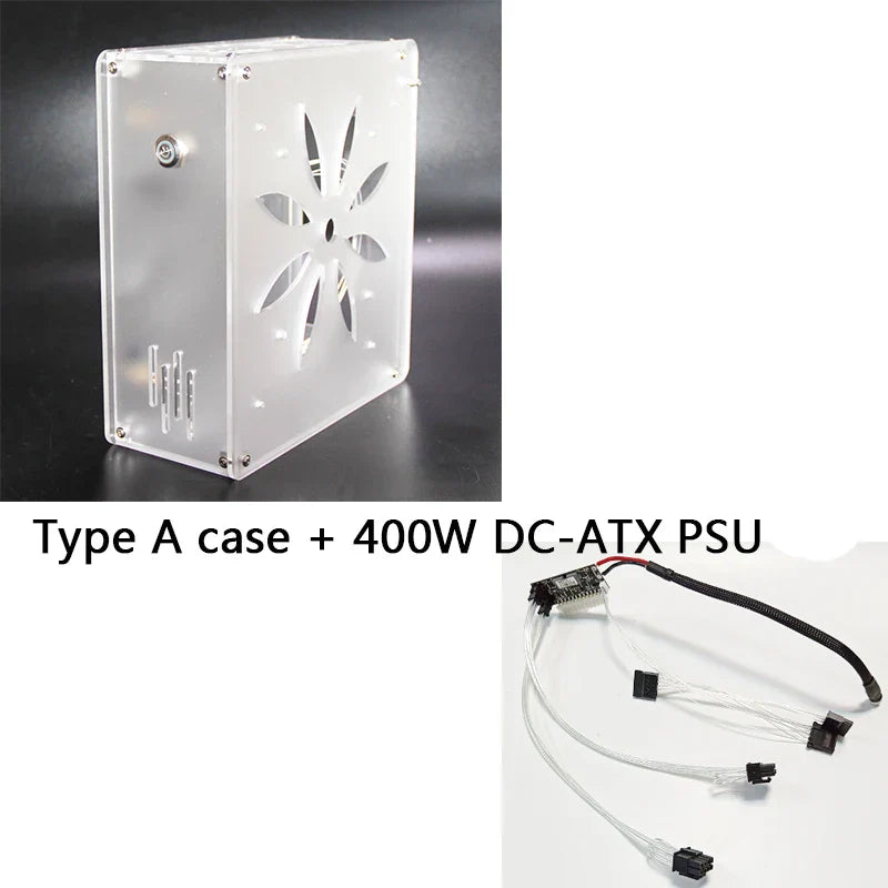 Mini itx computer case Acrylic frosted transparent chassis