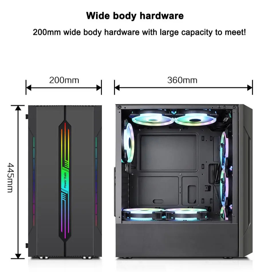 Power Train ES280 ATX Case Computer Competitive Game