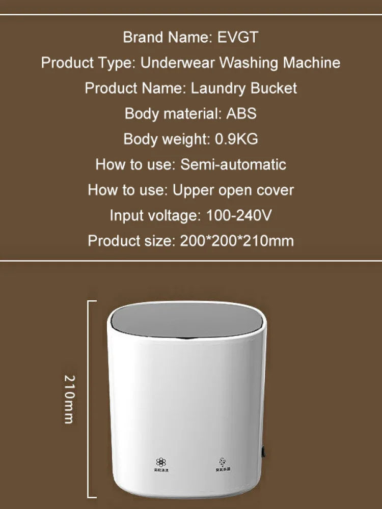 Underwear Washing Machine Mini Automatic Portable Home Sterilisation