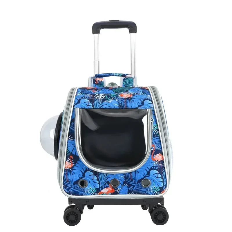 2 In 1 Large Pet Cat Backpack Stroller