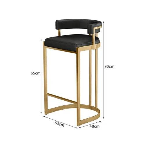 Garden Reception Counter Bar Stools Metal Designer High