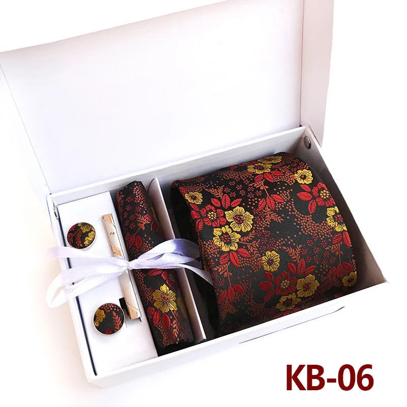Luxury Tie Set Gift Box For Men Paisley