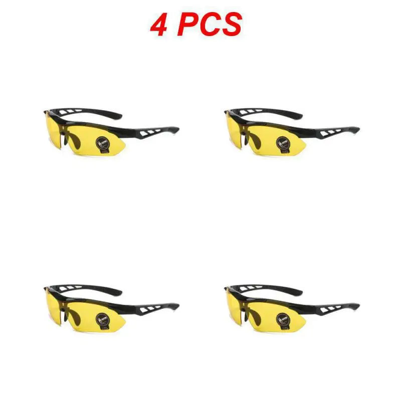 1/2/4PCS Outdoor Men Cycling Sunglasses Road Mountain Riding
