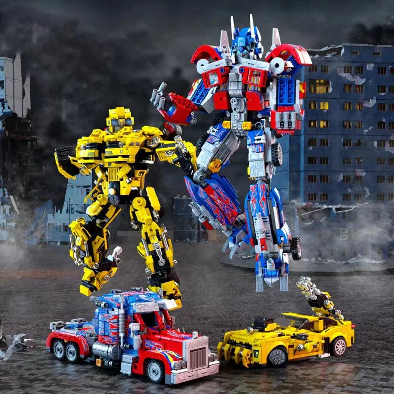 New 2 in 1 Deformation Robot Mecha Building