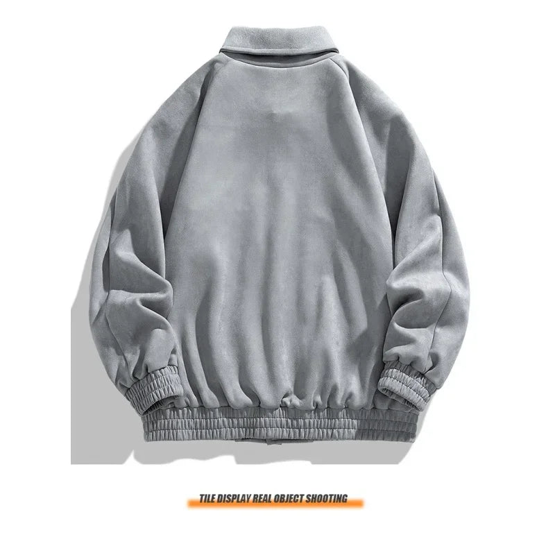 Fashion Casual Suede Flip Lining Slim Quality Men'S