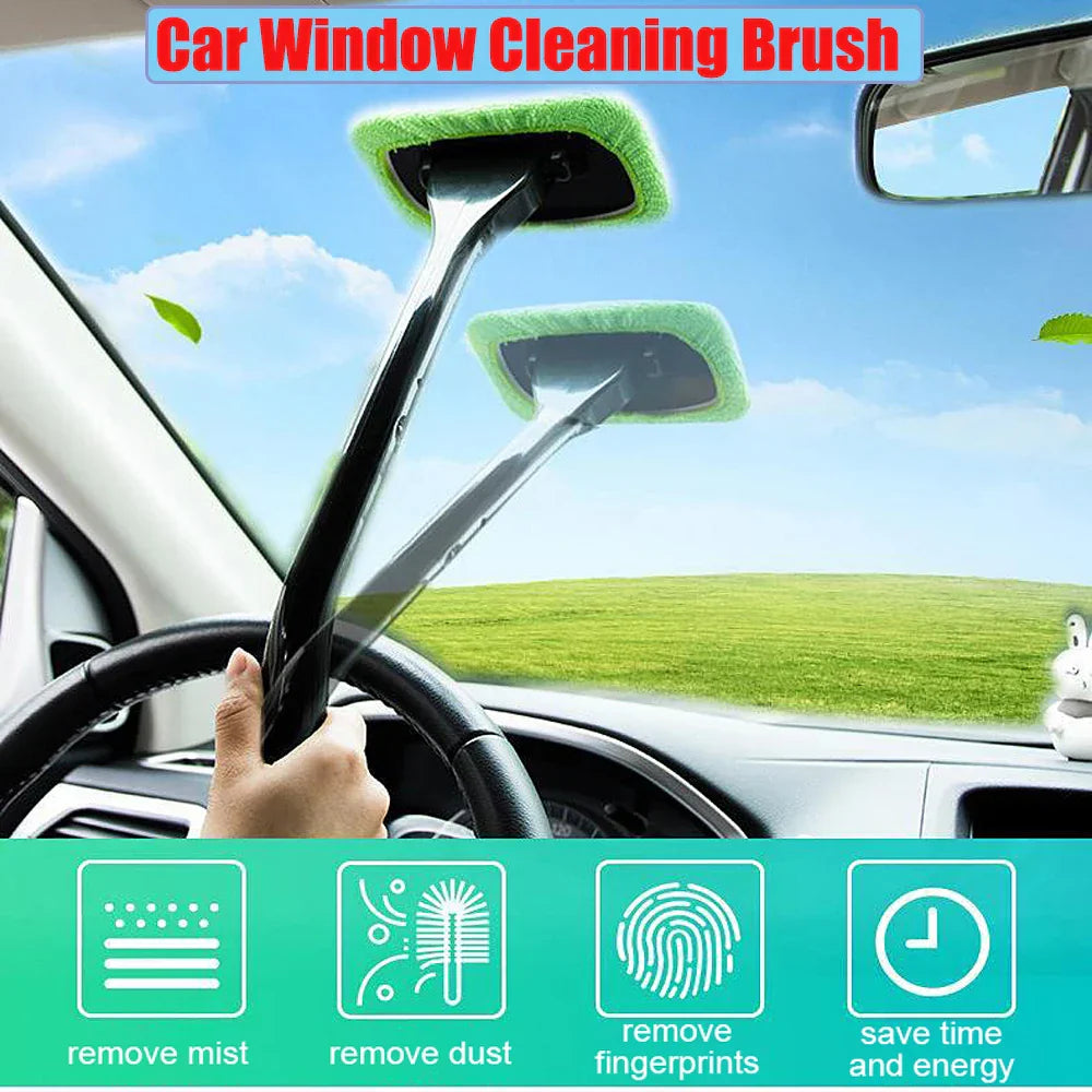 3PCSSet Auto Windshield Cleaning Brush Long Handle Car