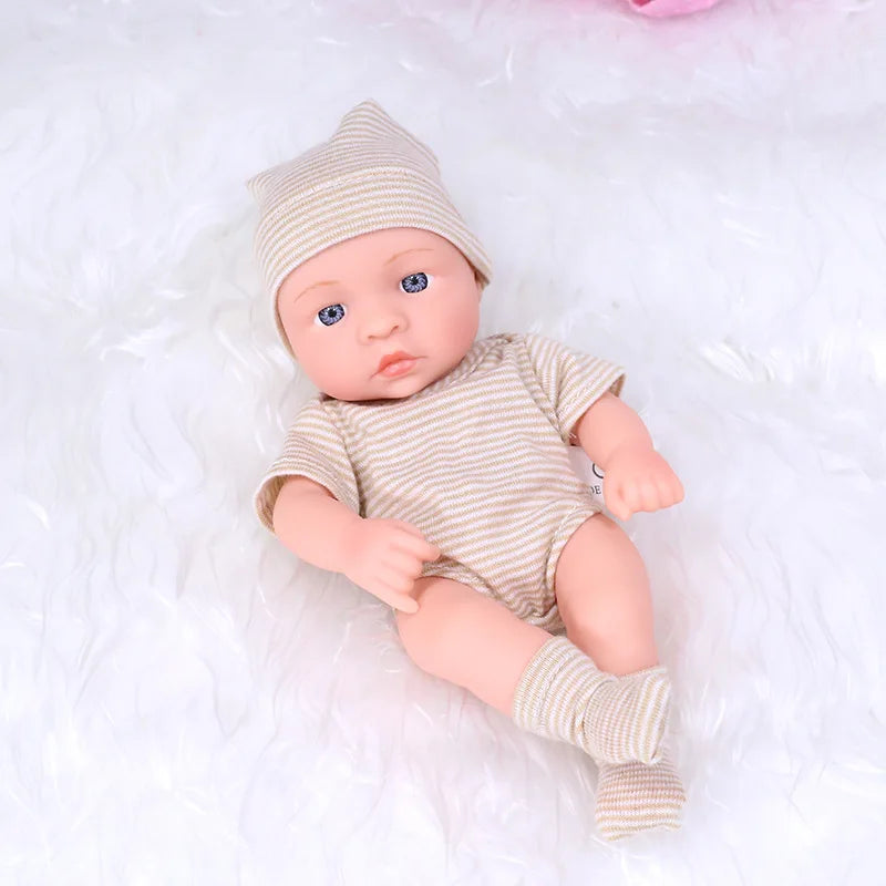 20CM Reborn Baby Doll Toddler Real Soft Touch