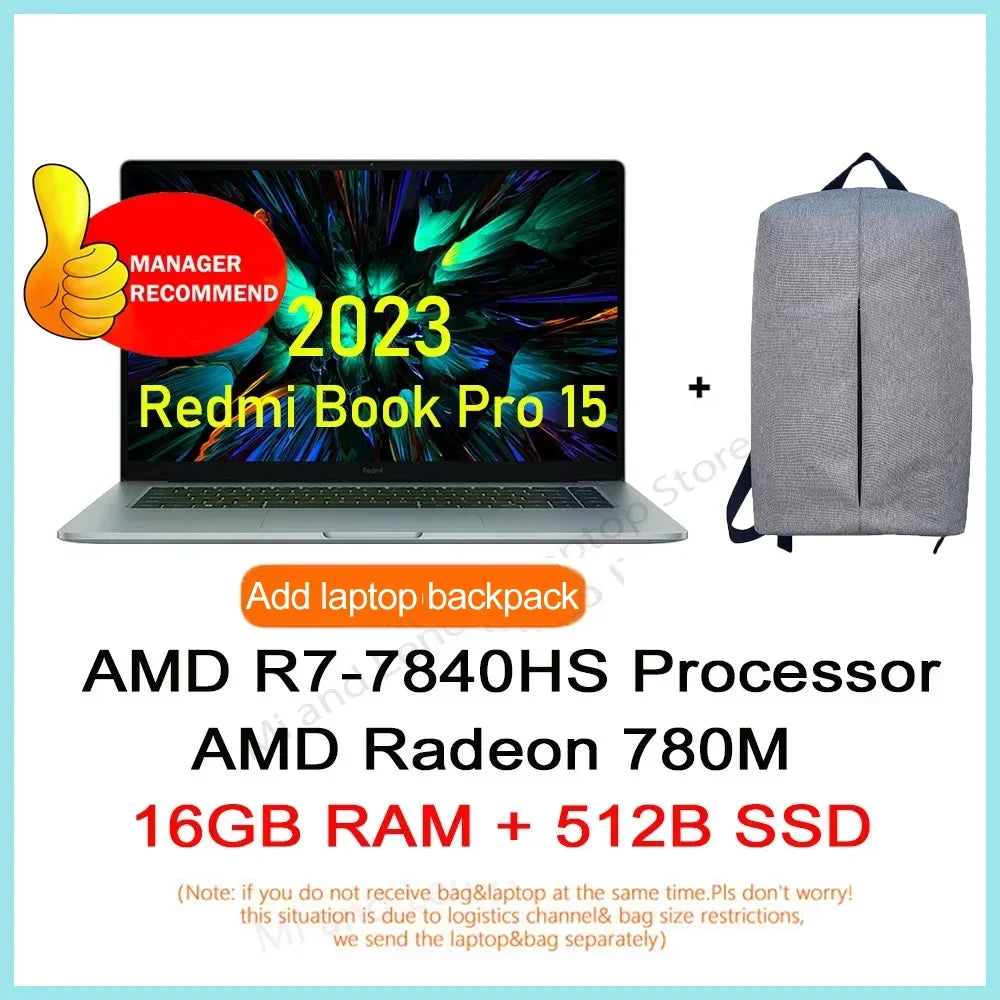 2023 New Xiaomi RedmiBook Pro 15 Ryzen Edition