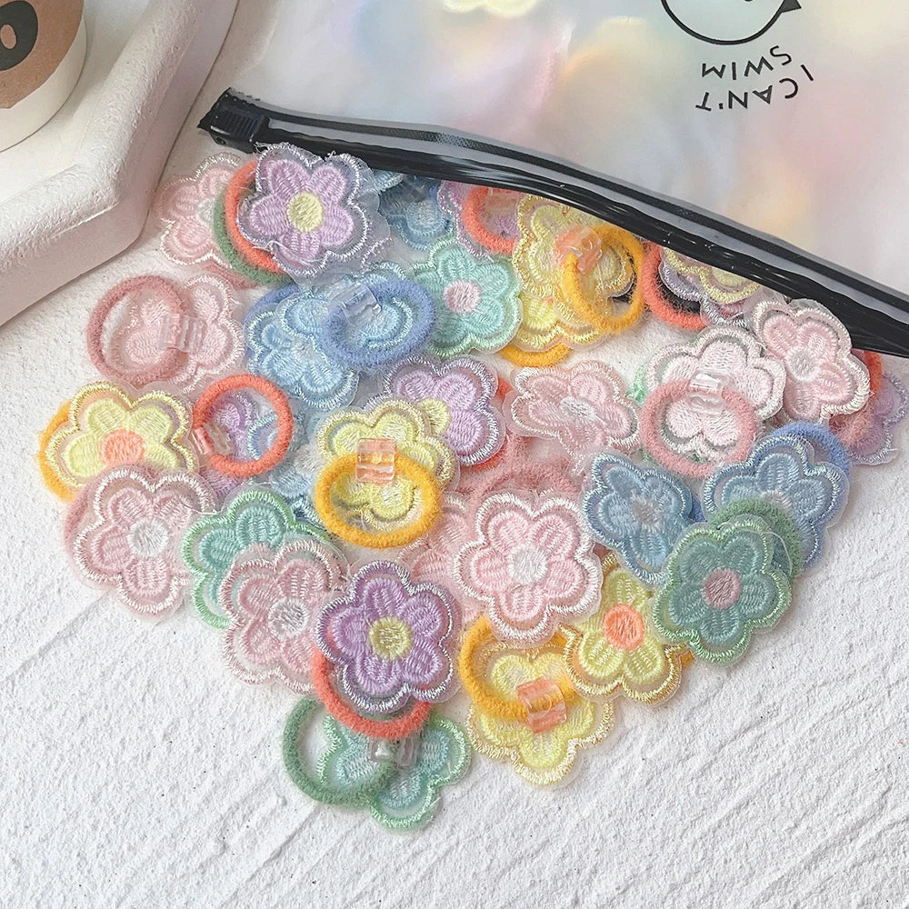 10Pcs/Set New Cute Bowknot Headbands Newborn Girls Elastic