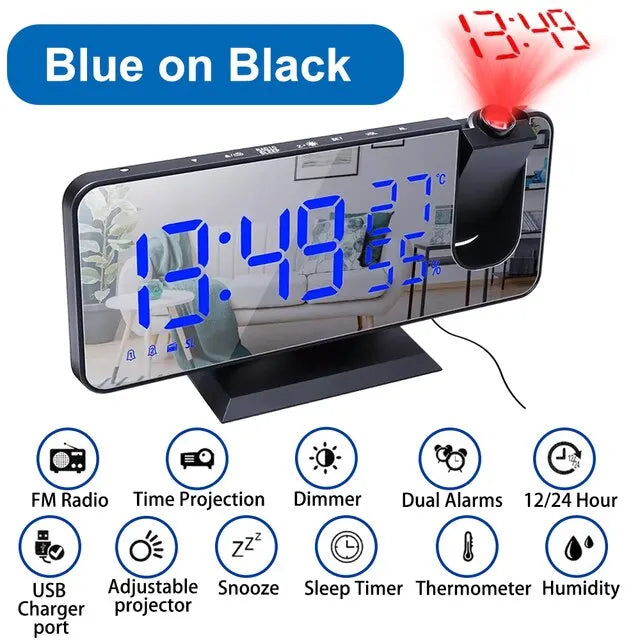 LED Digital Alarm Clock Bedroom Electric Alarm Clock