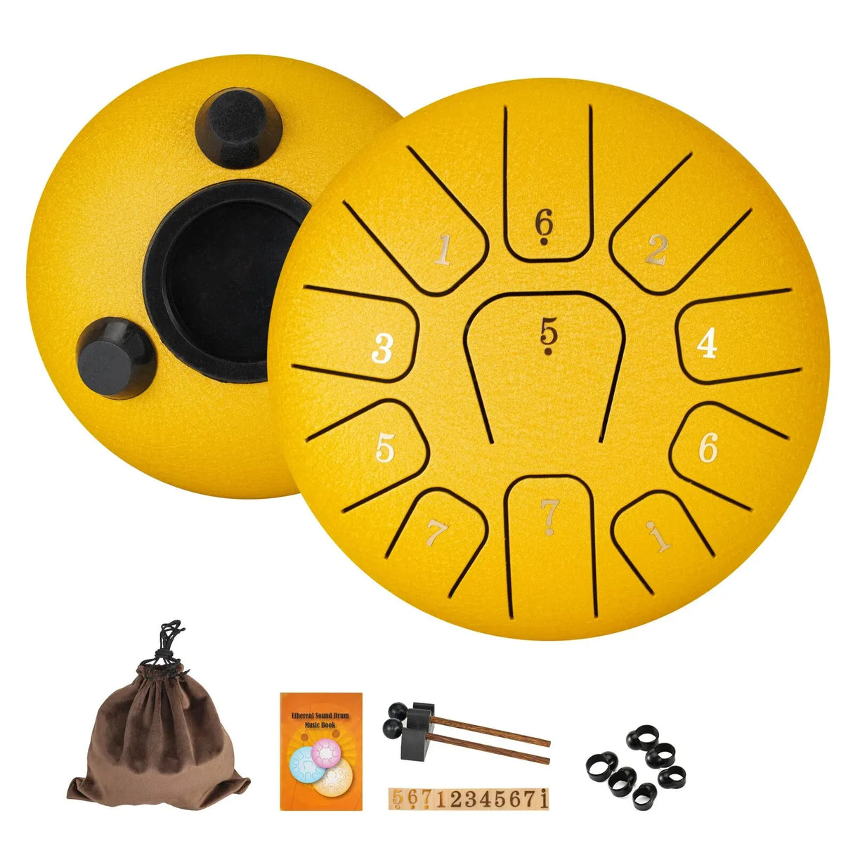 Miwayer Steel Tongue Drum 6 Inch 11 Notes