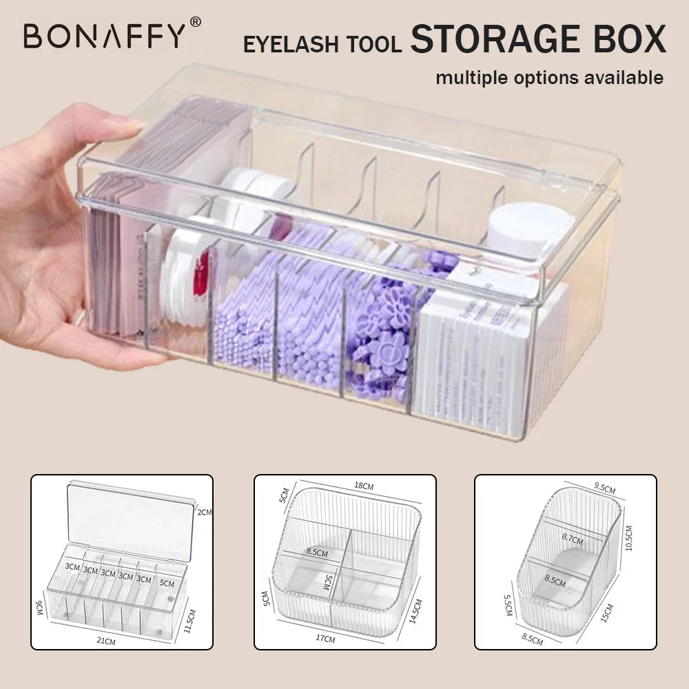 Storage Box for False Eyelashes Extension Tools Container