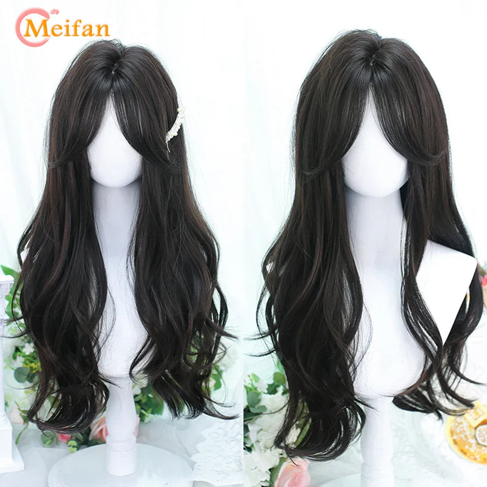 MEIFAN Long Lolita Ombre Harajuku Wig With Bang