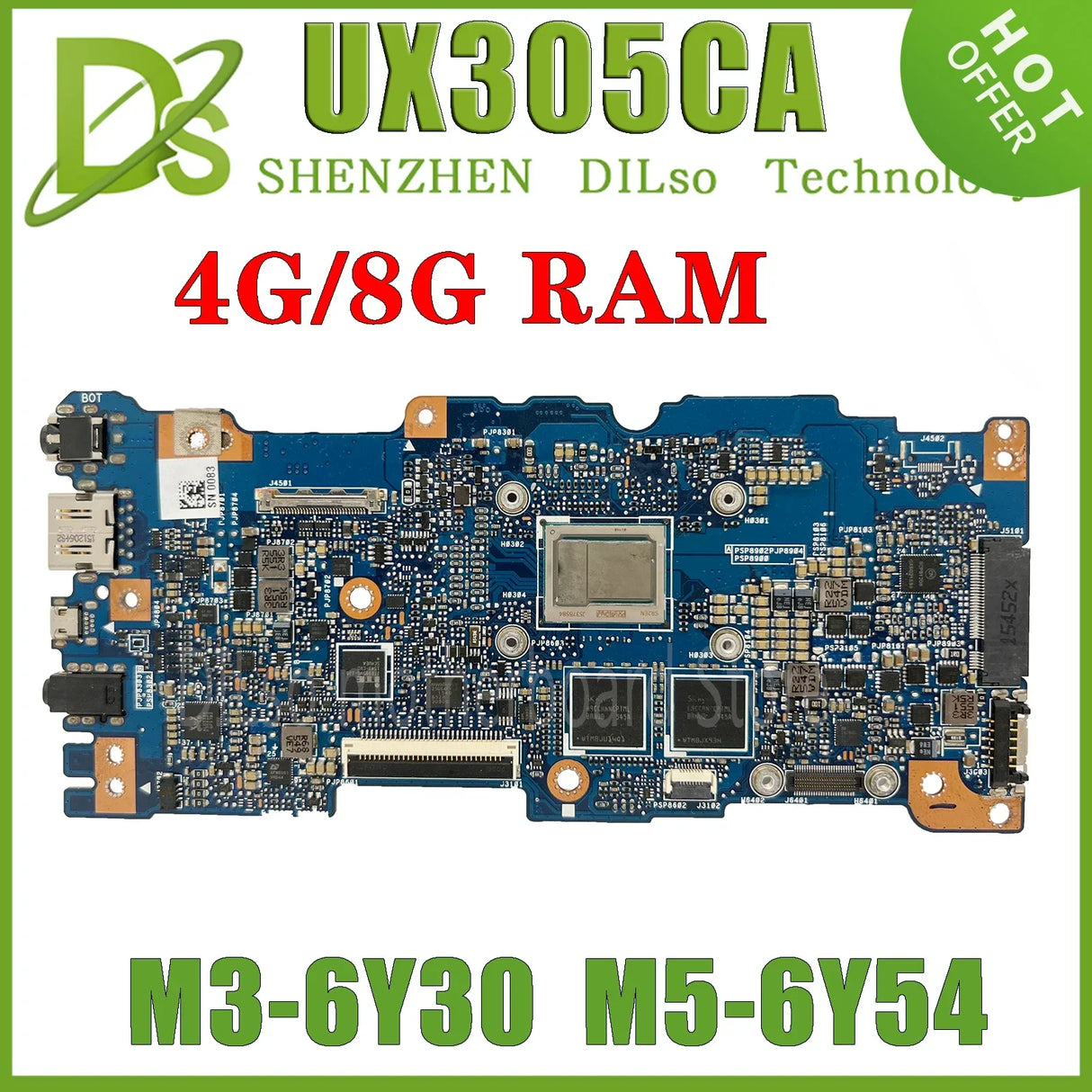 KEFU UX305CA With M3-6Y30 M5 CPU 4GB 8G